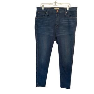 Madewell 10” High Rise Skinny Jeans Women Size 34 Blue